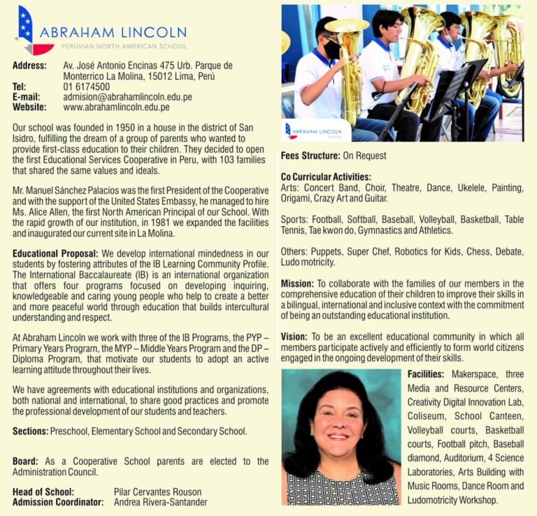 Abraham Lincon School Peru