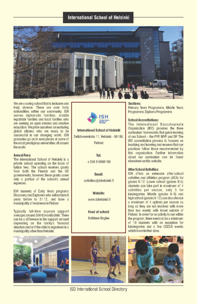 International School of Helsinki Finland