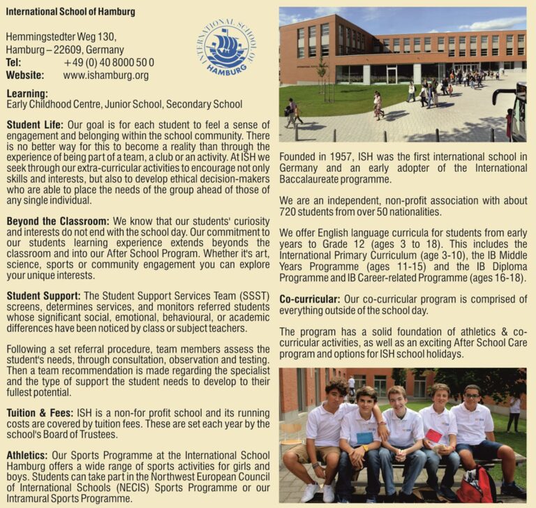 International School of Hamburg, Germany