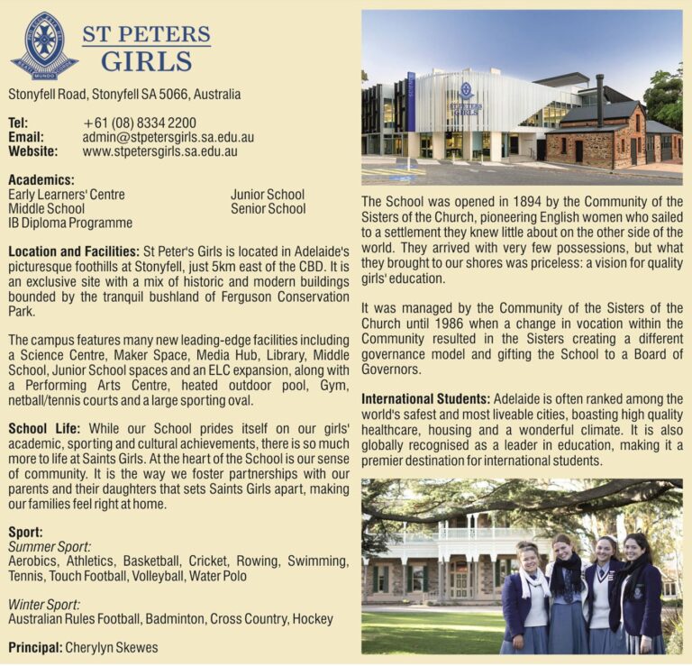 St Peter's Girls' School Australia