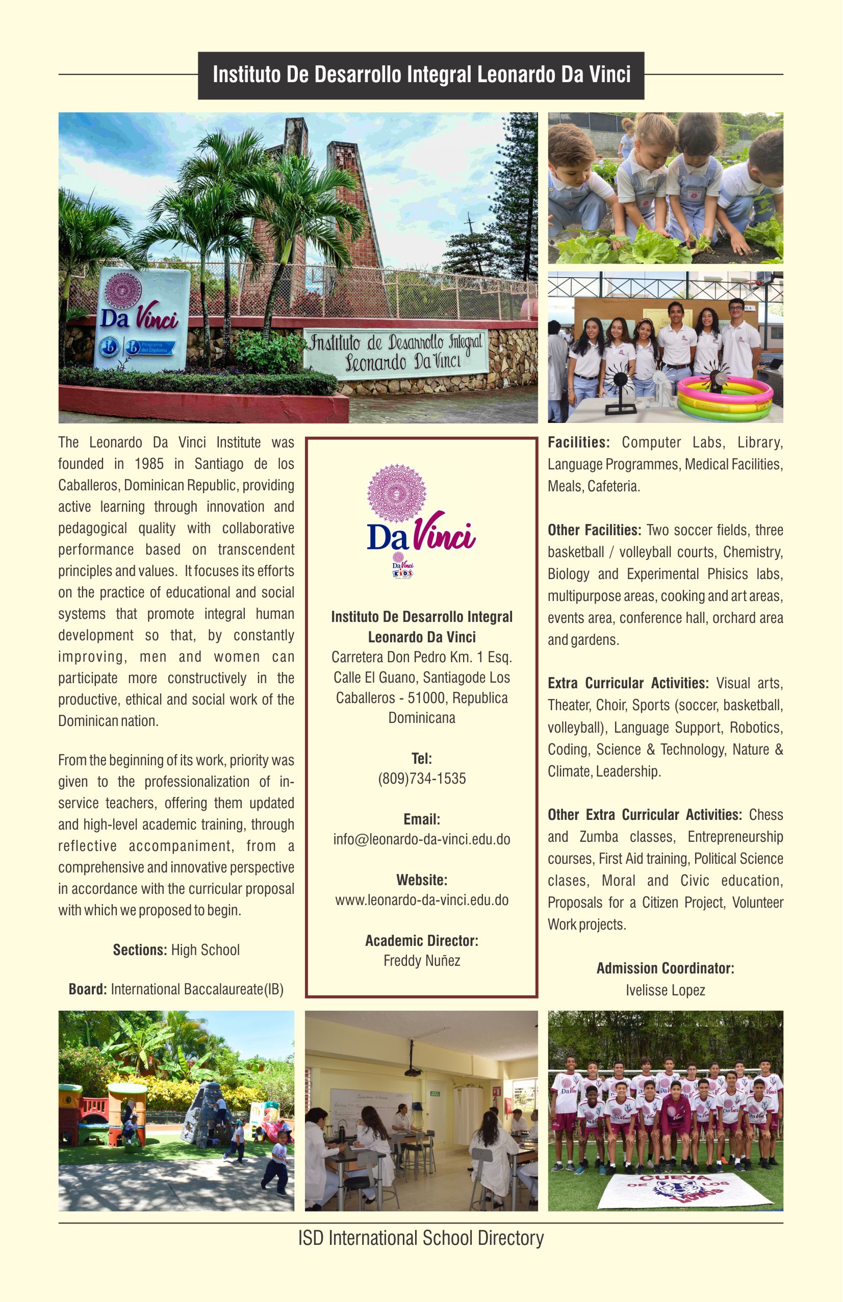 Instituto De Desarrollo Integral Leonardo Da Vinci