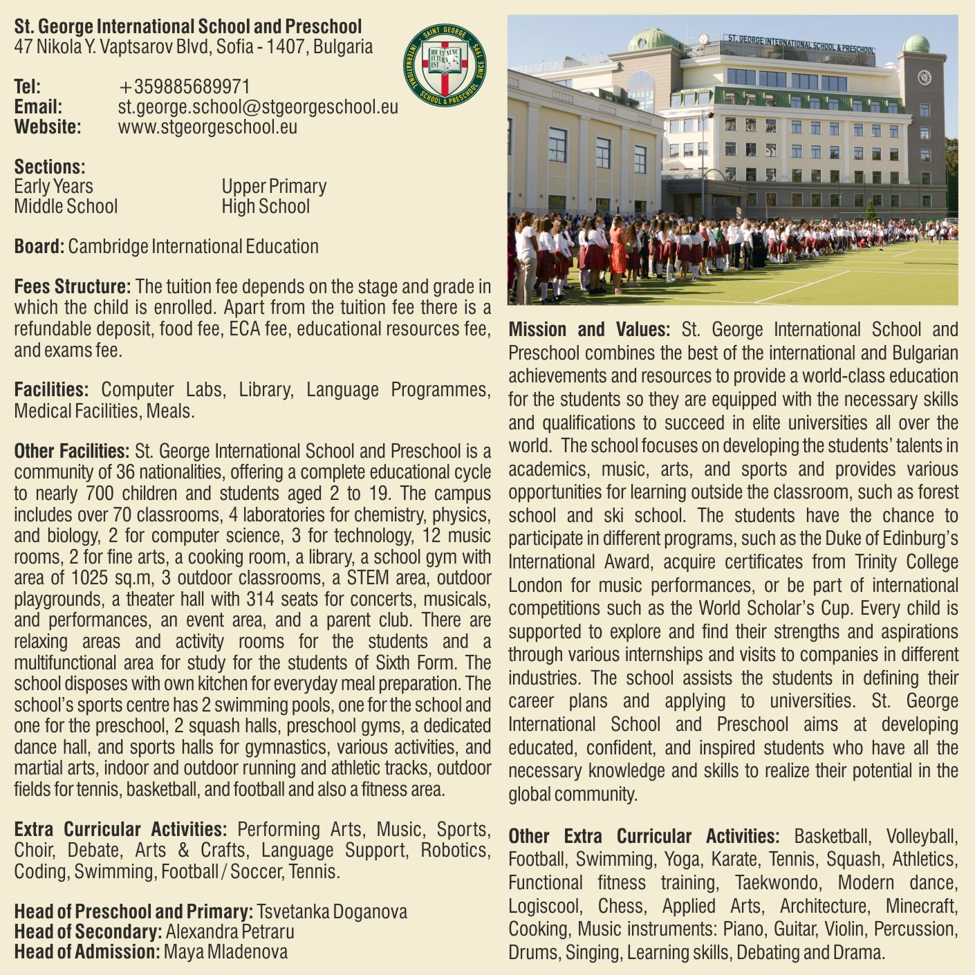 St. George International School and Preschool